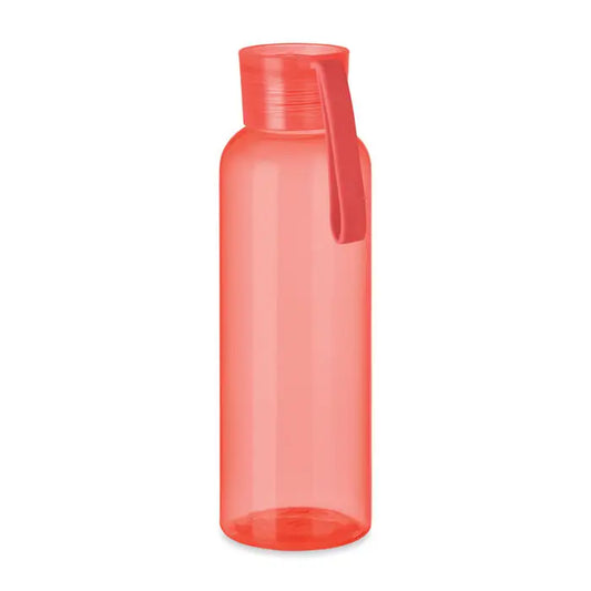 Flacon tritan si cuier 500ml sticla din plastic coral translucida cu capac cu filet si maner integrat