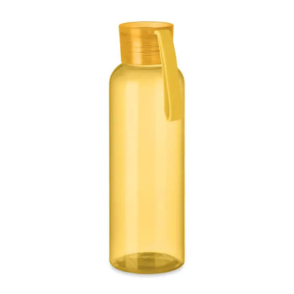 Flacon tritan galben translucid 500ml cu capac insurubabil si toarta integrata pentru transport facil