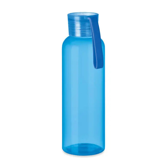 Flacon tritan si cuier 500ml sticla transparenta albastra cu capac cu filet si maner integrat