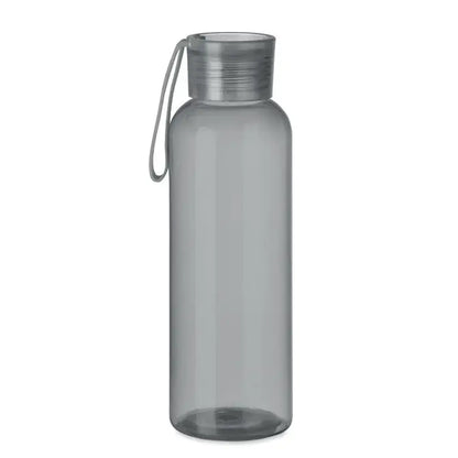 Flacon tritan si cuier 500ml sticla transparent gri din plastic cu capac argintiu metalic si maner de prindere