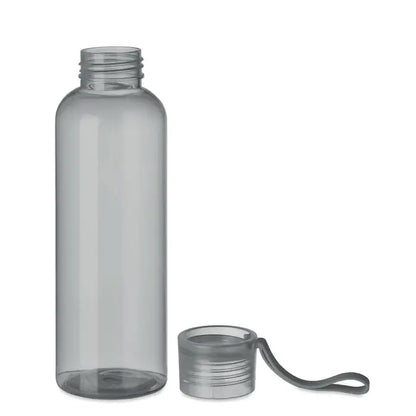 Flacon tritan si cuier 500ml sticla de apa transparenta gri din plastic cu capac cu filet si maner integrat