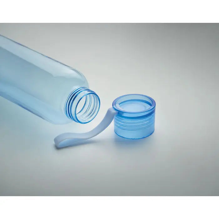 Flacon tritan si cuier 500ml sticla transparenta albastra cu capac cu filet si maner integrat