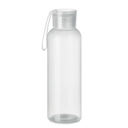 Flacon tritan transparent de 500ml cu capac transparent si maner alb pentru transport facil