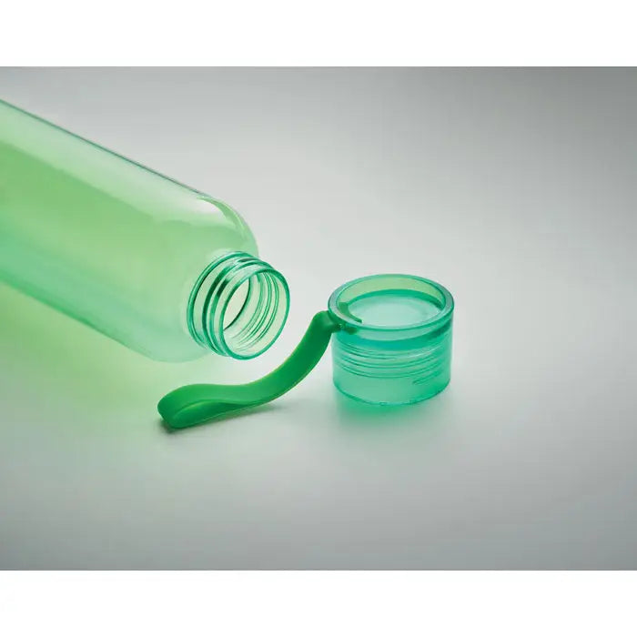 Flacon tritan si cuier 500ml sticla de plastic verde translucida cu capac asortat si maner integrat