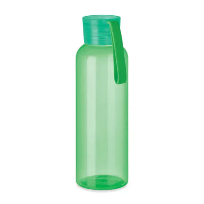 Flacon tritan transparent verde de 500ml cu capac teal si toarta integrata pentru apa si bauturi