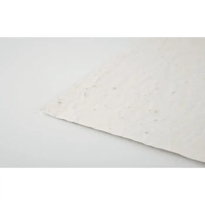 Foaie de hartie a4 alba cu textura subtila neregulata cu seminte de flori salbatice integrata