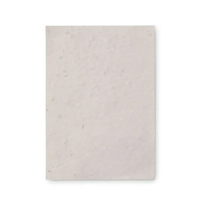 Notă rectangulară a6 de hârtie cu semințe de flori sălbatice, copertă texturată din hârtie sădită, culoare off-white