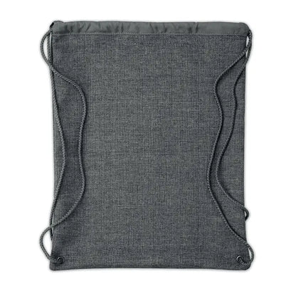 Geanta 1200d cu snur negru texturata gri cu snururi de sfoara asortate si cusaturi intarite