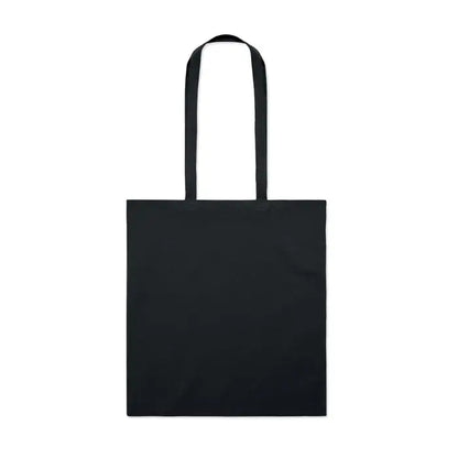 Geanta de cumparaturi din bumbac organic eu neagra cu doua manere asortate din panza