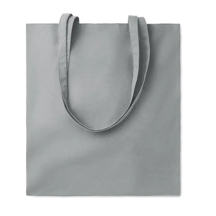 Geanta de cumparaturi din bumbac organic eu gri minimalist cu manere rezistente