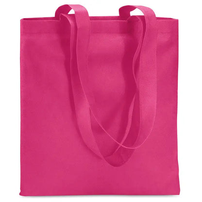 Geanta de cumparaturi netesuta fucsia cu manere rezistente si material de 80 gr/m² pentru uz zilnic