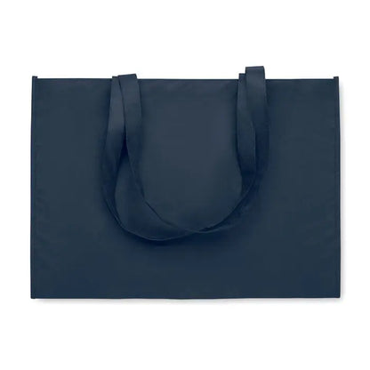 Geanta de cumparaturi rpET netesuta navy albastru cu manere intarite din material nețesut pentru uz zilnic