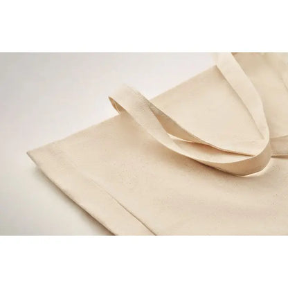 Geanta de panza reciclata 280 gr/m² bej cu manere rezistente pentru transport durabil