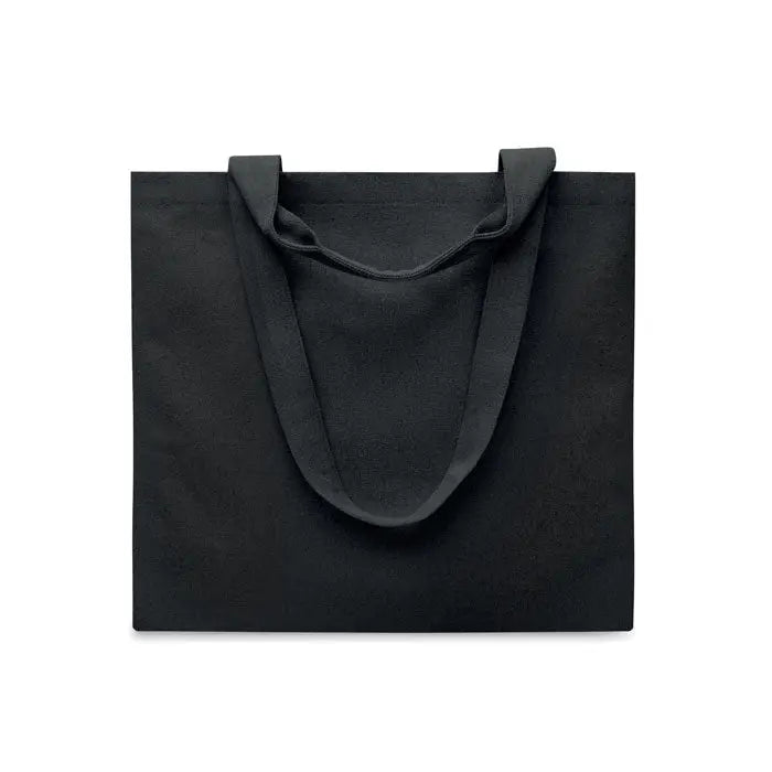 Geanta de plaja panza 320 gr m² neagra cu manere rezistente din material textil durabil