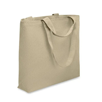 Geanta de plaja panza 320 gr/m² bej cu manere rezistente si material textil durabil
