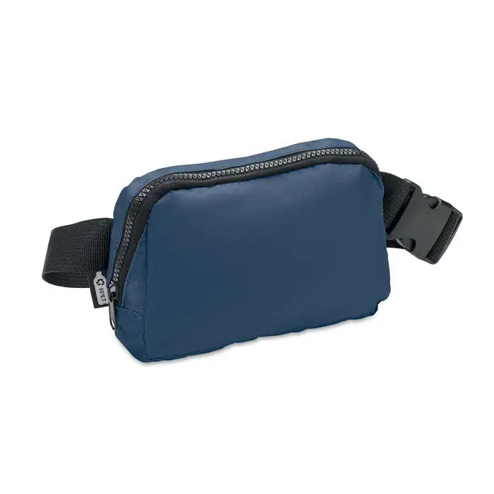 Geanta din poliester 300d rpet albastru navy cu fermoar negru si bretea reglabila din nylon