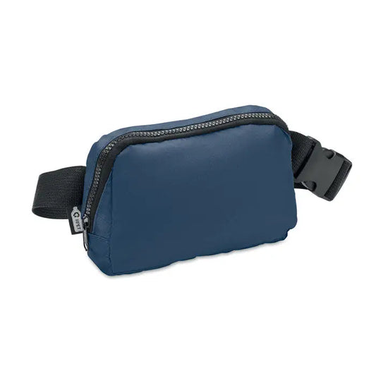 Geanta din poliester 300d rpet albastru navy cu fermoar negru si bretea reglabila din nylon