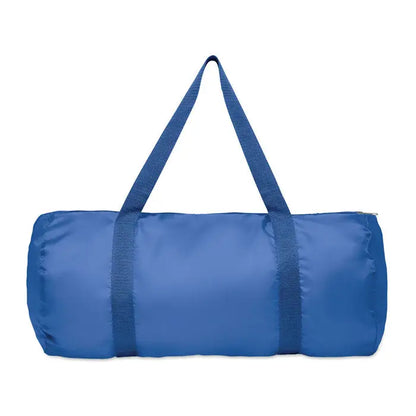 Geanta duffle 190t rpet 20l albastru cilindric cu manere din material textil asortate