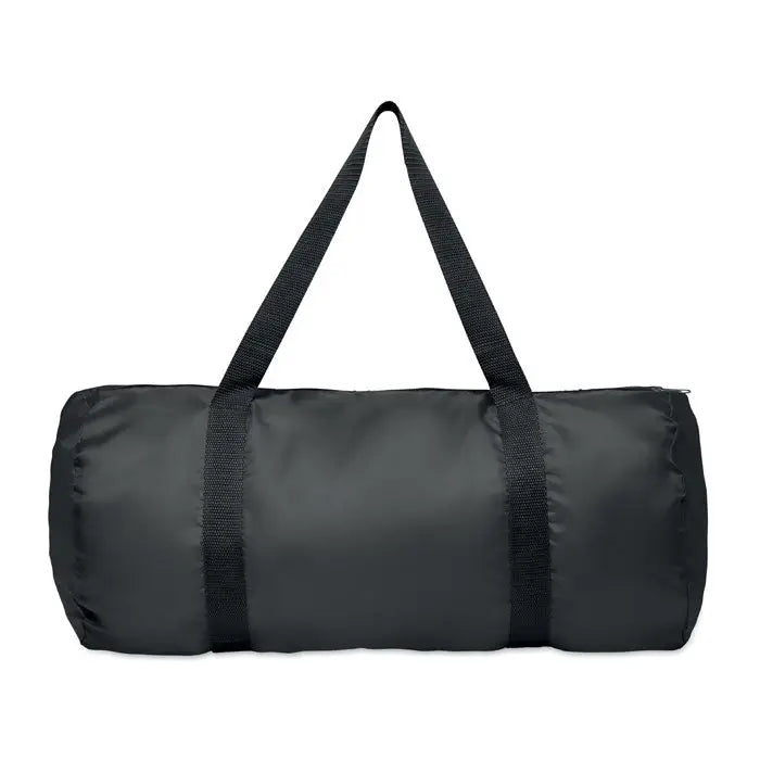 Geanta duffle 190t rpet 20l neagra cu manere din material intarit din tesatura reciclata pentru depozitare si transport