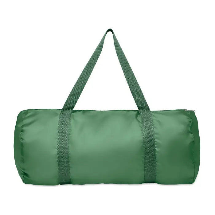 Geanta duffle 190t rpet 20l verde cilindrică cu mânere din același material textil durabil