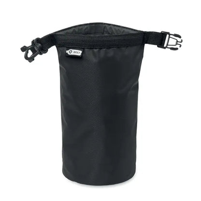 Geanta impermeabila 210t rpet neagra cu capac rulabil si bretea reglabila pentru utilizare in aer liber