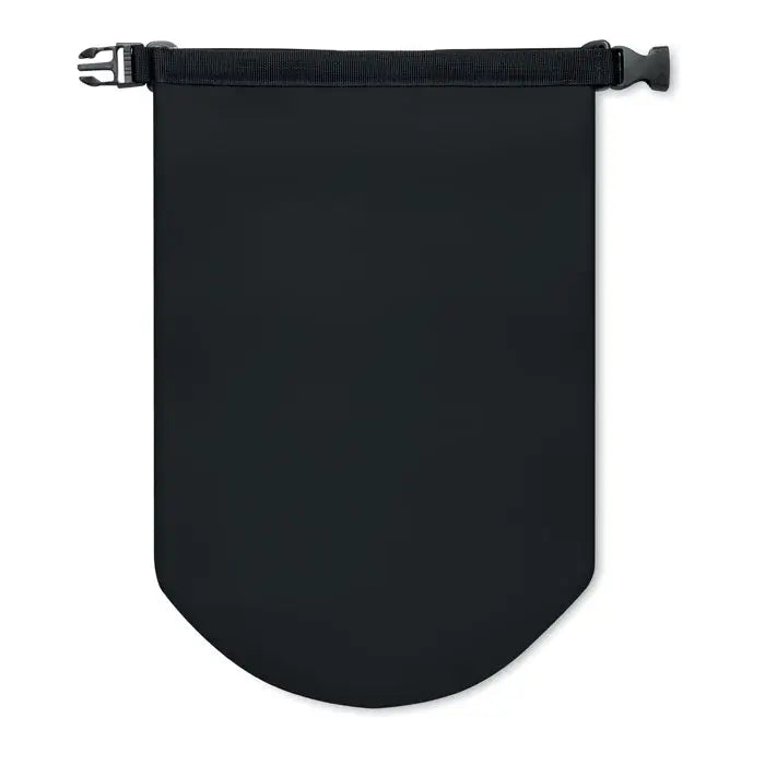 Geanta impermeabila pvc 10l neagra cu prindere cu catarama si curea pentru transport sigur