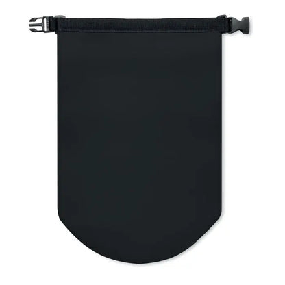 Geanta impermeabila pvc 10l neagra cu prindere cu catarama si curea pentru transport sigur