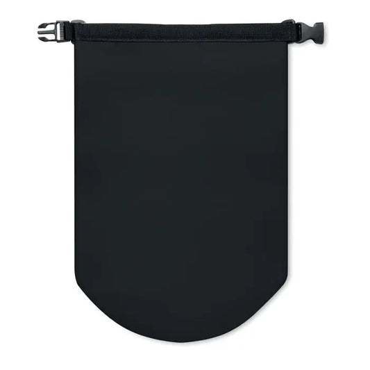 Geanta impermeabila pvc 10l neagra cu prindere cu catarama si curea pentru transport sigur