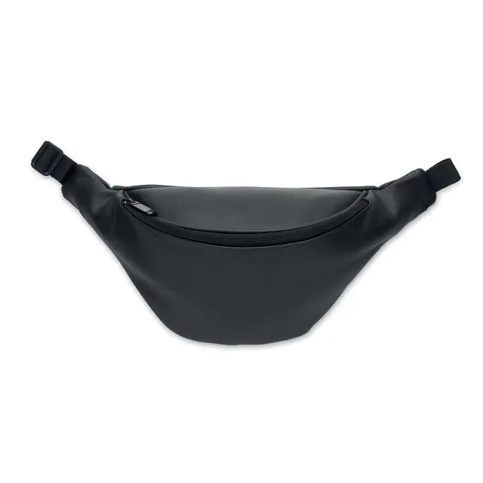 Geanta moale din pu neagra cu design minimalist si material sintetic neted pentru uz practic