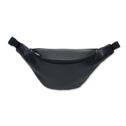 Geanta moale din pu neagra cu design minimalist si material sintetic neted pentru uz practic