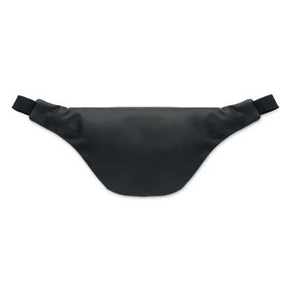 Geanta moale din pu cu centura ajustabila neagra din nailon pentru purtare confortabila la talie