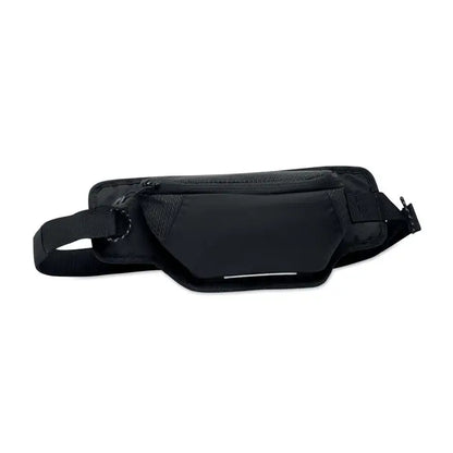 Geanta pentru drumetii din nailon 420d neagra cu buzunare cu fermoar si curea ajustabila