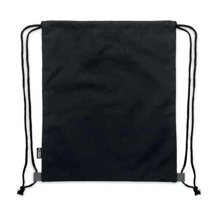 Geanta rpet pu cu snur 2 tonuri neagra cu design minimalist si material rezistent pentru transport eficient