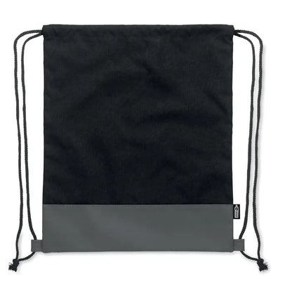 Geanta rpet pu cu snur 2 tonuri neagra cu baza gri contrastanta si tesatura texturata pentru uz zilnic