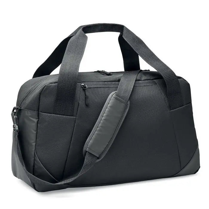 Geanta sport 300d ripstop neagra cu manere intarite si bareta detasabila pentru umar