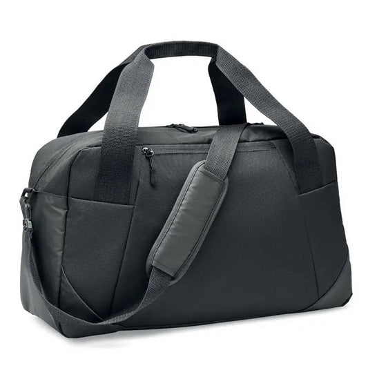 Geanta sport 300d ripstop neagra cu manere intarite si bareta detasabila pentru umar