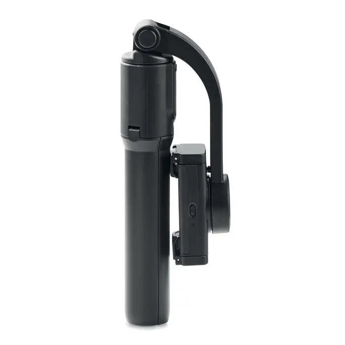 Gimbal suport smartphone negru cu design ergonomic si brat reglabil pentru capturi video stabile