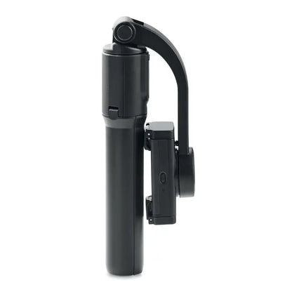 Gimbal suport smartphone negru cu design ergonomic si brat reglabil pentru capturi video stabile