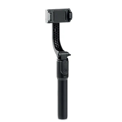 Gimbal suport smartphone negru cu grip texturat din material rezistent pentru stabilizarea telefonului mobil