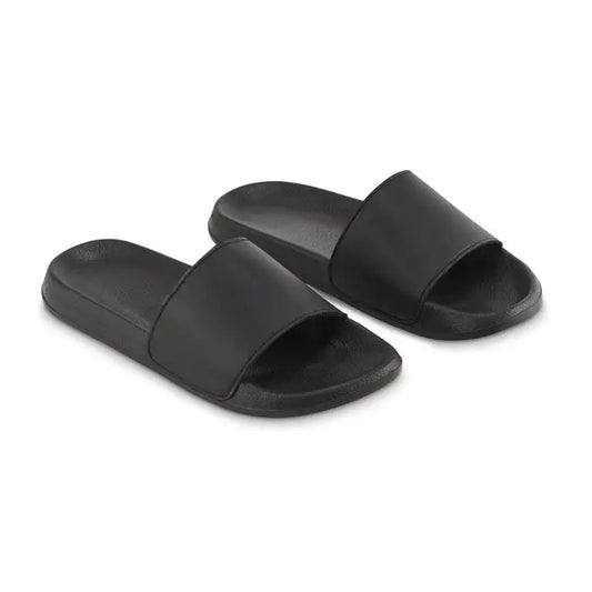 Glisoare anti-alunecare marimea 36/37 negre din cauciuc model simplu minimalist tip papuci slide