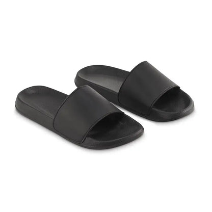 Black ruber slide sandals anti-alunecare size 40/41 with minimalist design and simple structure