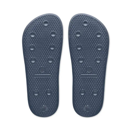 Soluri albastru închis antiderapante din cauciuc pentru flip-flop marimea 40/41 cu model texturat si puncte de prindere