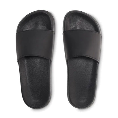 Glisoare anti-alunecare marimea 42/43 sandale negre din cauciuc cu o singura bareta pe picior