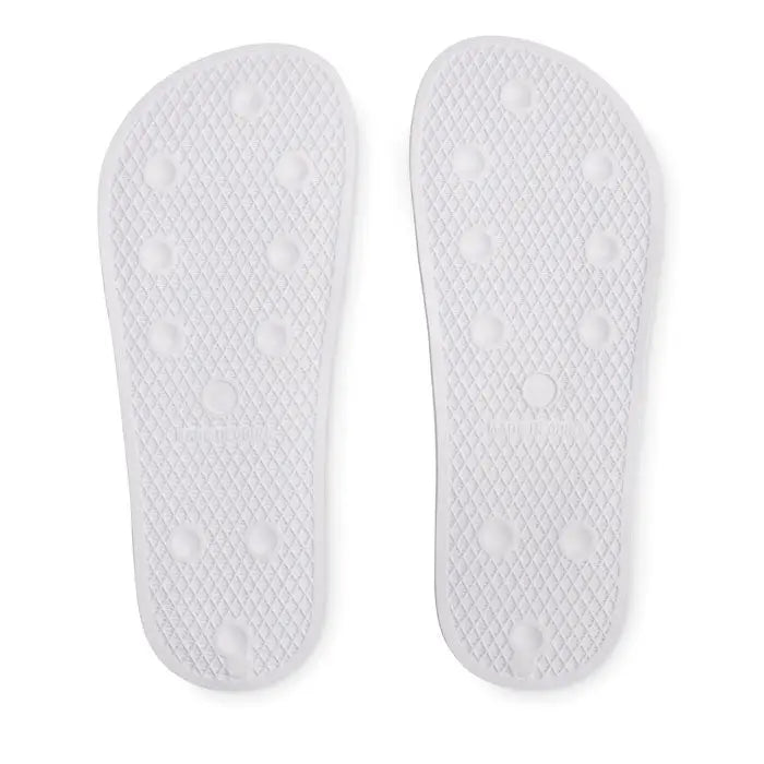 Gleznare anti-alunecare marimea 44/45 din cauciuc alb cu talpa texturata diamant si grips circulare ridicate