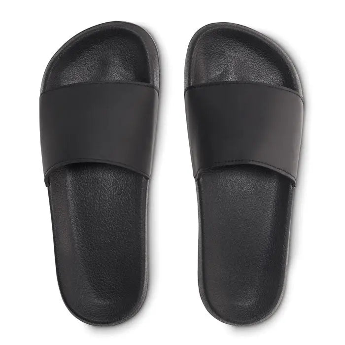 Glisoare anti-alunecare marimea 46 47 sandale slide negre din cauciuc cu design minimalist simplu