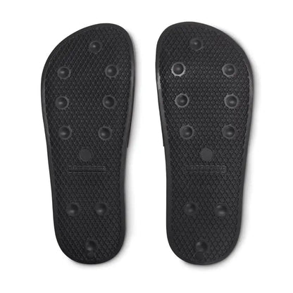 Glisoare anti-alunecare marimea 46/47 flip-flops negre din cauciuc cu talpa texturata si puncte de aderenta circulara