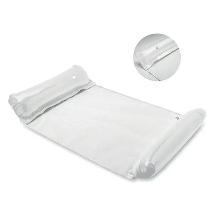 Sac transparent din plasa cu colturile intarite si inchidere cu fermoar pentru hamac gonflabil cu apa