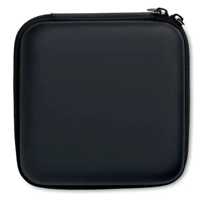 Husa pentru accesorii computer neagra cu finisaj usor lucios si margini intarite ale fermoarului