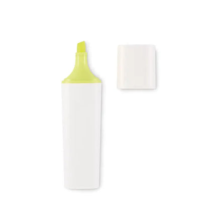 Iluminator rpet marker texta alb cu capac si varf verde lime pentru evidentiere precisa