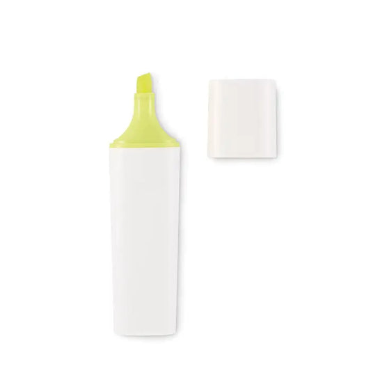Iluminator rpet marker texta alb cu capac si varf verde lime pentru evidentiere precisa
